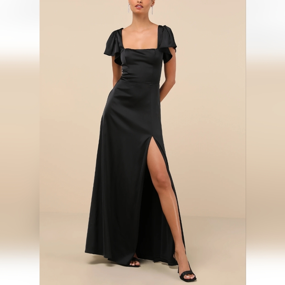 Lulu's Black Maxi Dress